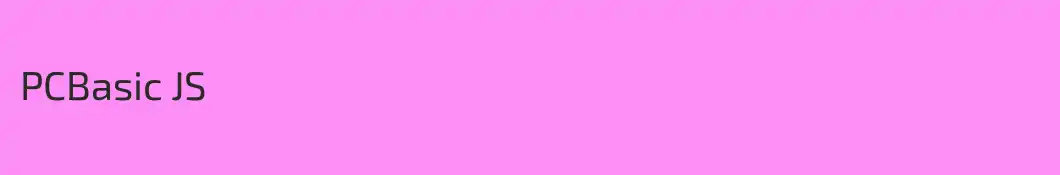 PCBasic JS